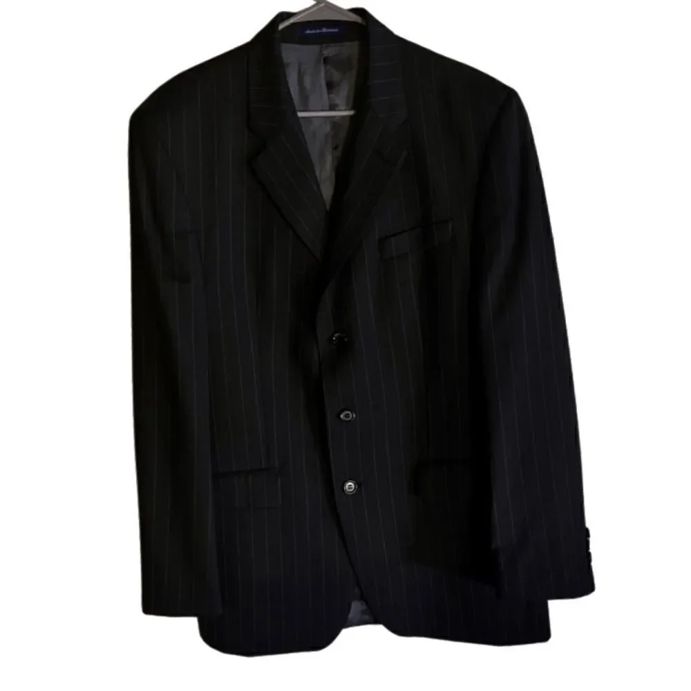 Ralph Lauren Suit- Black Pin Stripe